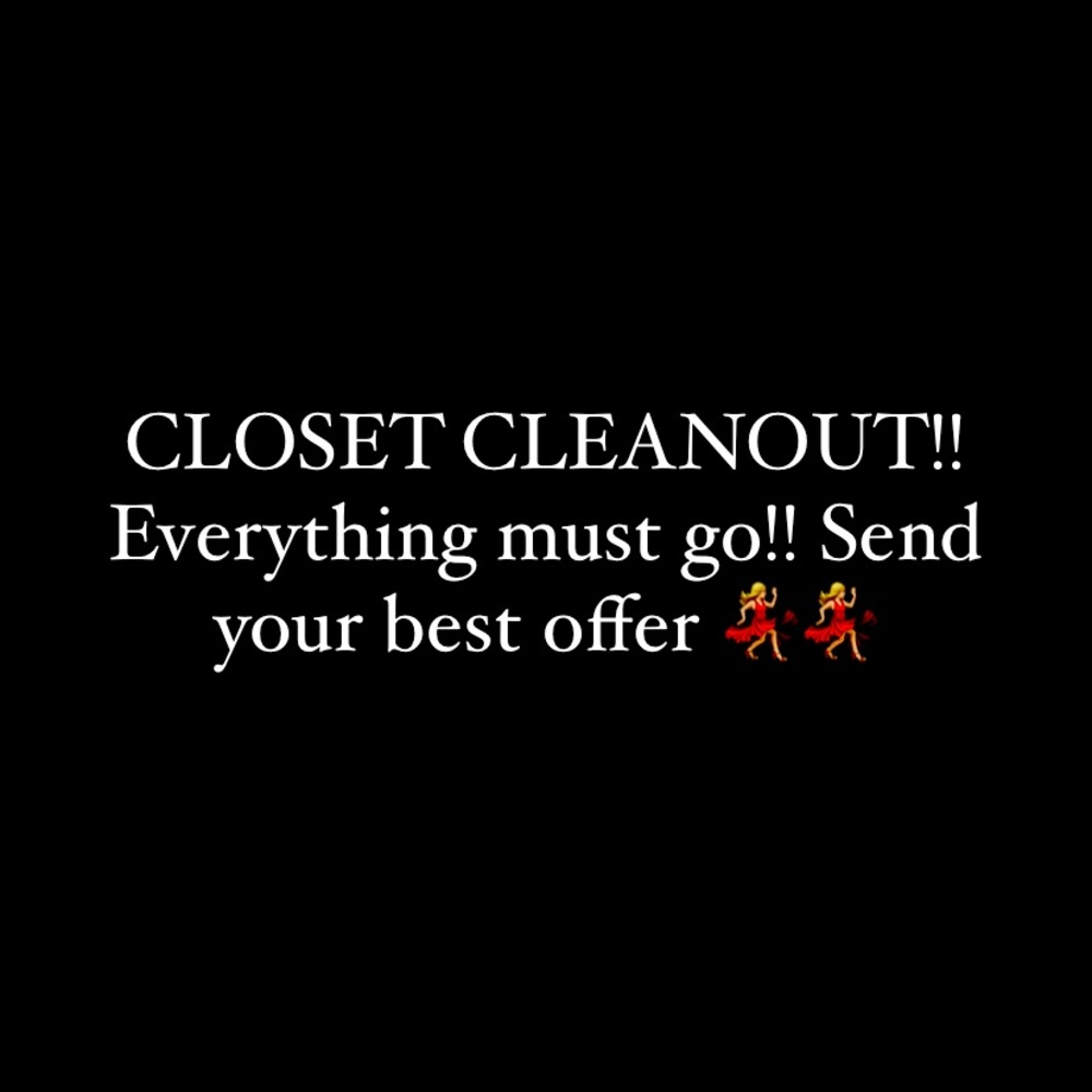 CLOSET CLEANOUT